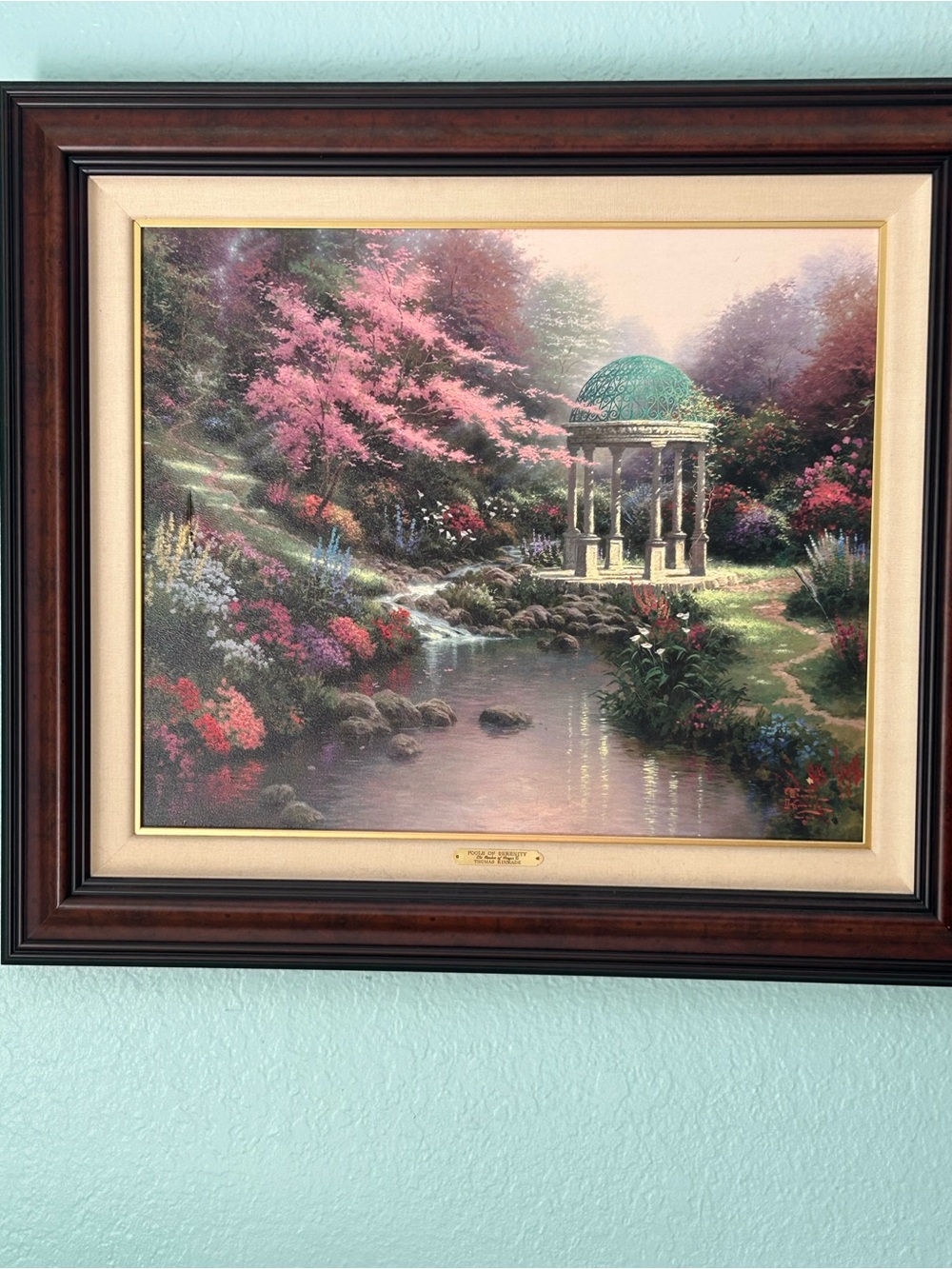 Thomas Kinkade “pools of serenity “ signed by artist
